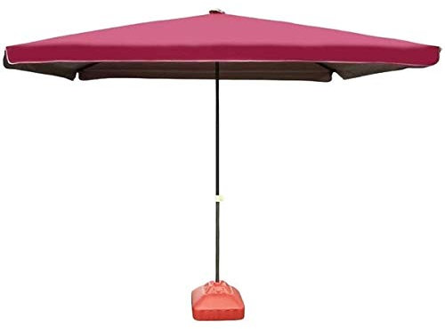 RajoNN Sonnenschirme für den Außenbereich, 9 Fuß, quadratisch, tragbar, Terrasse, Marktschirm für draußen, Gartentisch, Deck, Strandschirm, Sonnenschutz (Farbe: Rot, Größe: 9 Fuß/280 cm) (Weinrot 9