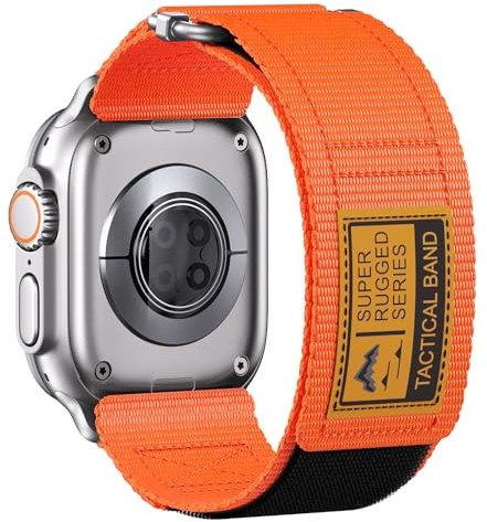 Kompatibel mit Apple Watch Ultra 2/Ultra Armband 49mm 45mm 44mm 42mm, Nylon Sport Ersatzarmband für Apple Watch Ultra 2/Ultra, für iWatch Series 9/8/7/SE/6/5/4/3/2/1