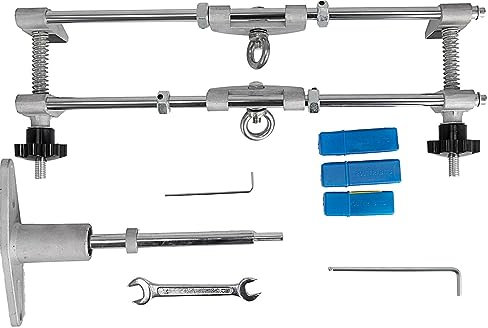 2024 New Door Jam Jig Kit Door Lock Mortise with 3PCS 18mm / 22mm / 25mm M10 Cutters Clamping Thickness 1.2in-2in for Lock Changing(Color:6PCS)