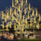 PEMOTech Meteorschauer Lichterkette Außen(27.7ft), 8 Röhren 288 LED Weihnachtsdeko Aussen, Schneefall-Eiszapfen-Kaskadenlichter für Weihnachtsdekoration, Indoor Outdoor für Party Festival