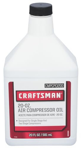 CRAFTSMAN Olio per compressore d'aria da 20 once per compressore monostadio e due stadi (CMPCPO200)