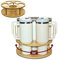 Bamboo Water Bottle Organizer for Stanley Tumbler, Water Bottle Holder Stanley Cup Accessories, Rotatable Stanley Cup Holder for Kitchen Cabinets, Suitable for Stanley/Owlala/Yeti Water Bottles etc