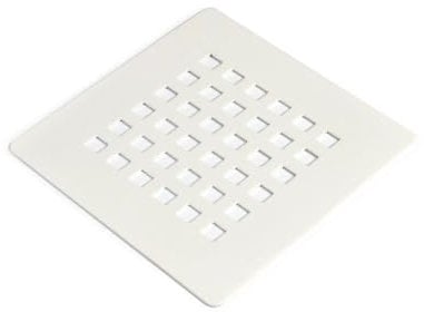 Kiamami Valentina Rejilla para desagüe de Ducha Cuadrada en Acero Blanco Muse