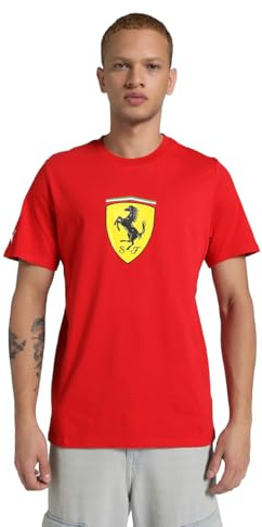 Puma Herren Ferrari Race Colored Big Shield Tee Motorsport