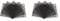 TONXX 5PCS PVC Fan Filter PC Dustproof For Case Cuttable Computer Mesh 50mm Mesh Black Computer Fan Filter Grills Metal Frame Fans Computer Case Fan Holes Screens Radiator Of