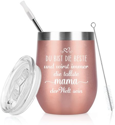 Livole Regalo para mamá para el día de la madre, regalos para el día de la madre para mujeres, eres la mejor y siempre serás la mejor mamá del mundo, regalo para madre e hija, taza de café para llevar