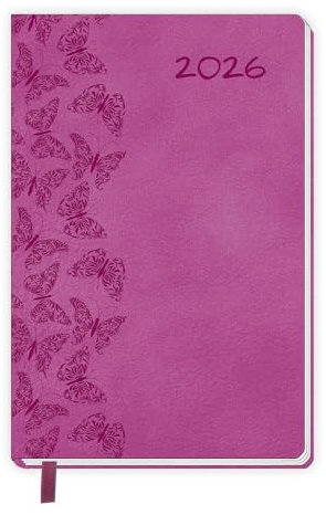 TRÖTSCH - Taschenkalender A7 Soft Touch Schmetterlinge 2026: Soft Touch Terminkalender