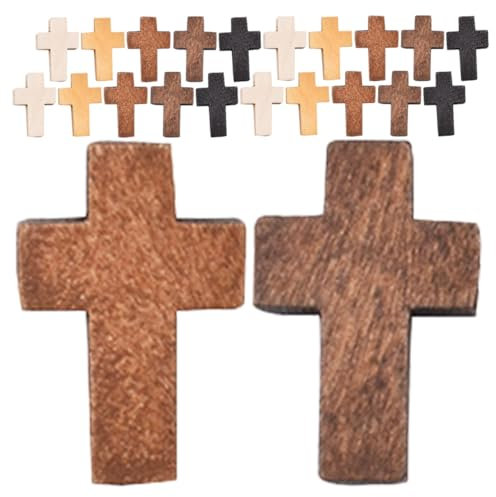 Sosoport Handgemachtes Holzkreuz Handwerk Kreuz Ornament Holz Hält Kreuz Für Garten