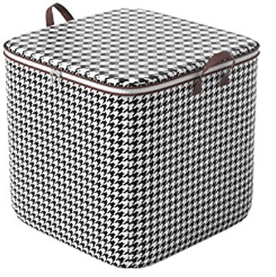 Aufbewahrungstasche mit Deckel Faltbare Aufbewahrungsbox Korb Aufbewahrung für Bettdecken Kleidung Decken Unterbett Stoff Umzugskartons mit Verstärkt Griff Kleiderschrank Organizer Aufbewahrungstasche
