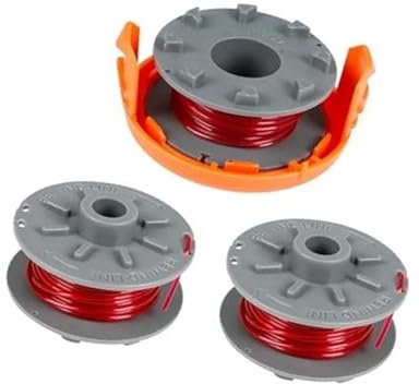 Jodriva Spulenfaden, for Gardena 5364-20, 1,6 mm x 6,1 m Rasentrimmer-Trimmer-Spulenfäden, for Gardena Turbo-Rasentrimmer SmallCut 2401 mit Abdeckung, for 05328-20 (6 Spulen + 1 Abdeckung) Rasenmähers