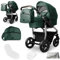Bergsteiger Capri Kombikinderwagen 2-in-1 ohne Babyschale – Babywanne & Sportsitz, Luftreifen, Federung, höhenverstellbarer Griff, faltbar, Zubehör