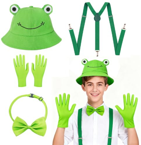 NebulaGlam 4 Stück Frosch Kostüm Erwachsene Frosch Haarreif Frosch Haarschmuck