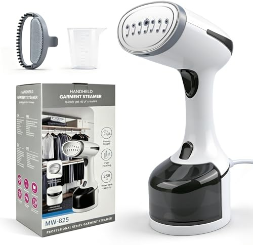 Cadrim Steamer Dampfglätter 1600W, 250ml Wassertank Tragbarer Dampfbügler mit 3 Dampfstufen, Steamer Dampfglätter & Reisebügeleisen für Zuhause, Büro, Reisen