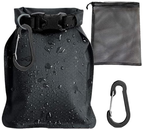 Seifensäckchen für Feste Seife Travel, mit Netzbeutel & Haken, Wasserdicht | Schnelles Trocknen, Mobiler Schwarz Seifendose Reise, Auslaufsicher Seifenbeutel, für Outdoor, Reisen, Camping, Fitnessstudio