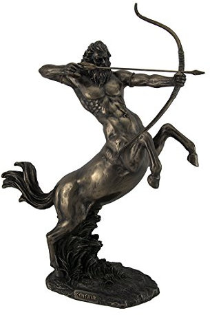 Veronese Dekofigur Aufbaufender Zentaurer Schießpfeil, Bronze-Finish, 35,6 cm