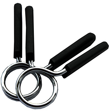 Lisaro Federverschlüsse für 28-30mm Hantelstangen/Federclip/Spring Collar/Hantelschnellverschluss/Hantelverschlüsse | Lieferung pro Paar