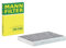 MANN-FILTER CUK 31 003 Innenraumfilter/Kabinenluftfilter - Pollenfilter mit Aktivkohle - für Pkw + Transporter