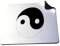 ShopQuality4U Ying & Yang symbol - Zen - Peace soft 5mm Rubber PC Mouse Pad Mat - For Gaming Home or Office