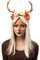 PARTY DISCOUNT® Haarreif Geweih mit Blumen