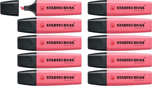 STABILO - Textmarker - BOSS ORIGINAL Pastel - 10er Pack - kirschblütenrosa