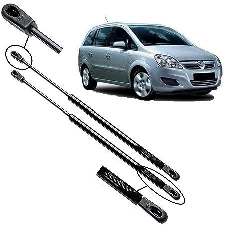 Ramor Strutz 2x Gasfeder Dämpfer Heckklappe Kompatibel mit Renault Zafira B 2005-2014. Gasdruckfeder Heckklappendämpfer Ersatz für 132749 und Andere.