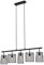 BRILONER - Pendelleuchte mit Drahtschirm, Vintage, E14 Fassung, max. 40 Watt, Hängeleuchte, Hängelampe Esstisch, Esszimmerlampe hängend, Wohnzimmerlampe, Küchenlampe, Retro, 96x120 cm, Schwarz
