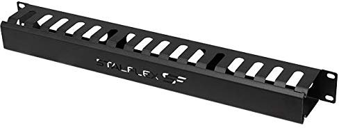 kab24® 19 Zoll Rangierpanel Kabelführungspanel schwarz 1HE