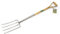 Greenman Ergonomic Digging Fork Stainless Steel Heavy Duty Ash Handled 116cm (46) x 18cm (7)