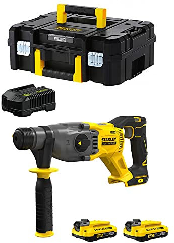 Tassellatore STANLEY FatMax SFMCH900D2T (2 Batterie 2,0 Ah + Caricabatteria + TSTAK II)