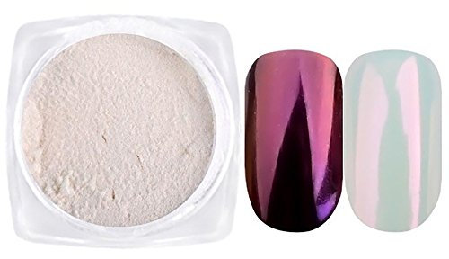 Ruluti 1pc Perlen-Puder-Nagel-Spiegel-Effekt-Regenbogen-Nails Art Glitter Metallic Maniküre Pigment Ultra-Nagel-Kunst-Pulver (1 G, Wein-rot)