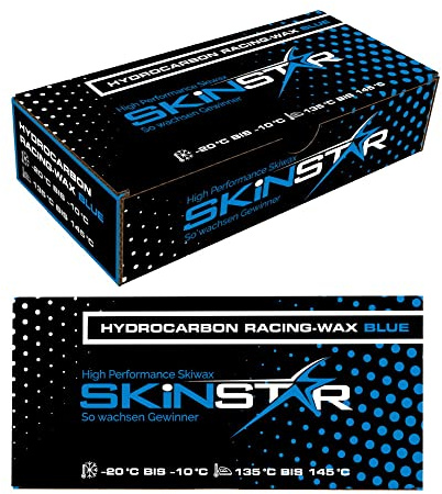 SkinStar Hydrocarbon Racing Skiwax Profi Wachs Cold Mix Langlauf Wax Blue 125g fluorfrei und PFAS-frei