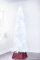 Christmas Tree World | The White Pencil Christmas Tree 4ft Pre-lit with 150 Bright White LED lights | Bushy and Luxury Quality PVC Tips | Easy to Assemble and Take Down