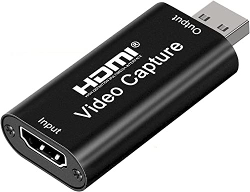 Audio Express AXHDCAP 4K HDMI Video Capture Card, Cam Link Card Game Audio Adapter HDMI to USB 2.0 Record Capture Device for Streaming, Live Broadcasting, Video Conference, Teaching, Gaming