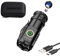UNROEVS Mini Flashlight 2550 Lumens Rechargeable USB C Charging, Small Flashlights High Lumens 5 Modes, Pocket Flashlight with Clip, Magnetic Flashlight for EDC,Camping, Hiking,Emergency