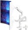 PUTORSEN 17-49 inch Premium Heavy Duty Dual Monitor Arm for Ultrawide Screens up to 44lbs, Vertically Stacked Monitor Desk Mount, Fully Adjustable, VESA 75/100, White