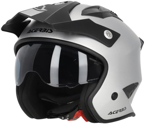 Acerbis Trial-Helm Jet Aria Metallic 22-06 Silber Gr. XL