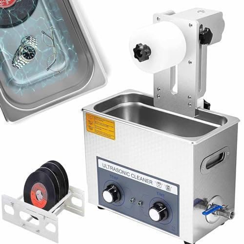 PixCy Professioneller Ultraschallreiniger 6 l, Ultraschallreiniger 180 W, Ultraschallreiniger mit Erwärmung auf 80 Grad für Schmuck, Labor, Dental- und Industriegeräte,110V