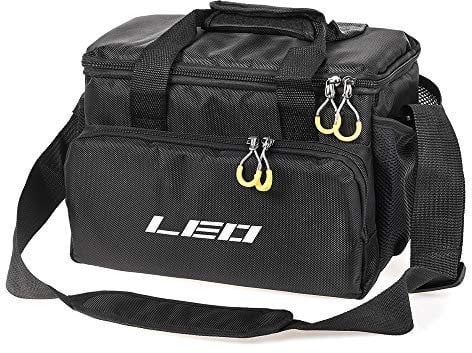 HUIOP Borsa da Pesca Imbottita Multifunzionale per Attrezzatura e Accessori, Tracolla