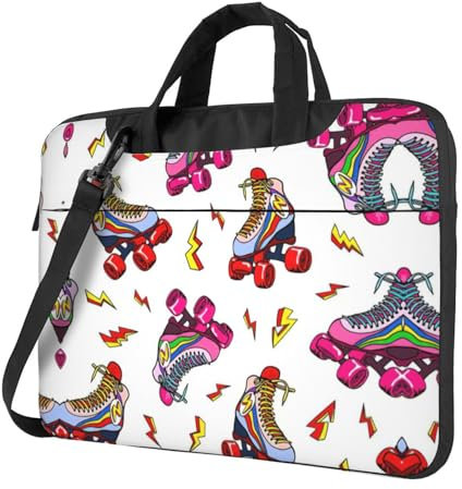 Colorful Roller Skates Ultra-Thin Laptop Bag,Laptop Bags for Business,Enjoy A Hassle-Free and Stylish Journey