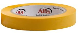 Alfa 1x FineLine GOLD Washi Tape 18 mm x 50 m Profi-Qualität dünnes imprägniertes japanisches Reispapierband PREMIUM-Klebeband