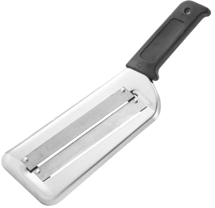 SUIOPPYUW Langlebiger und scharfer Kohlmesser aus Premium Edelstahl, Schredder, Kohlschneider mit Zwei scharfen, Schwarz
