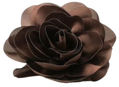 Broche Fleur 11cm Marron