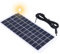 Jadeshay Placa Solar 12 V, 10W Placas Solares Portatiles de Polisilicio para Iluminación Exterior, Jardín, Balcón con Conector DC5.5