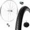 Felge komplett hinten 1 V + Reifen + Kammer 28 x 1. 75 Cityfahrrad