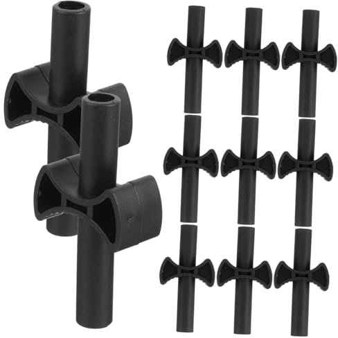 Sosoport 24pcs Reusable Gap Spacers for Trampoline Enclosure Pole Cross Shaped Pole Spacers Outdoor Trampoline Accessories Supplies