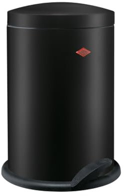 Wesco 116212-73 Mülleimer, Stahlblech, 13 liters, Mattschwarz