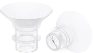 eufy Original 15 mm große Einsätze (2er-Pack) für tragbare Milchpumpe S1/S1 Pro/E10/E20, Silikon-Größeneinsätze, zu verwenden, bequeme und präzise Passform für bessere