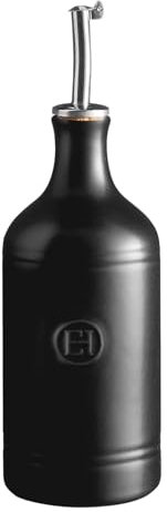 Emile Henry Made in France, Ceramic Oil Cruet, Truffle