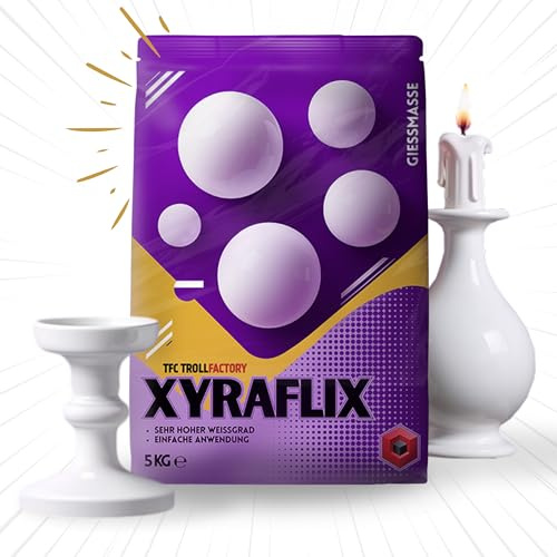 TFC Xyraflix Gießmasse weiß 3:1 – 25 kg - Premium Gips für Kunst, Handwerk & Modellbau – Ideal für detailreiche Abgüsse – Made in Germany