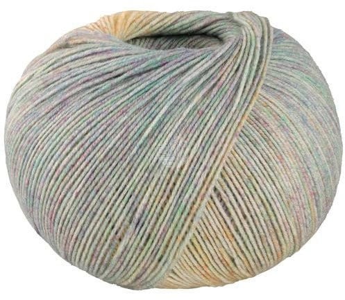 LANA GROSSA Meilenweit 100 Merino extrafine Shades | Hochwertiges Sockengarn, waschmaschinenfest | Handstrickgarn aus 75% Schurwolle & 25% Polyamid | 100g Wolle, Stricken & Häkeln | 420m Garn FB7222
